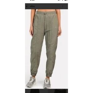 Wilo The Label by Antropologíe Women's Parachute Joggers Green Size M